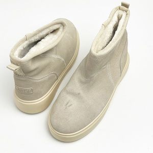 JARLIF Faux Fur Lined Slip On Winter Ankle Boots, Size EU36